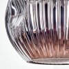 Ripoll Suspension, Boule lumineuse, Suspension Chrome, Fumé, 1 lumière