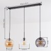 Koyoto Suspension, Boule lumineuse, Suspension Ambre, Clair, Fumé, 3 lumières