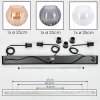 Koyoto Suspension, Boule lumineuse, Suspension Ambre, Clair, Fumé, 3 lumières