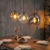 Ripoll Suspension, Boule lumineuse, Suspension Ambre, Clair, Fumé, 3 lumières