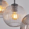 Koyoto Suspension, Boule lumineuse, Suspension Ambre, Clair, Fumé, 3 lumières
