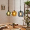 Ripoll Suspension, Boule lumineuse, Suspension Bleu, Or, Vert, 3 lumières