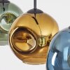 Ripoll Suspension, Boule lumineuse, Suspension Bleu, Or, Vert, 3 lumières