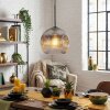 Ripoll Suspension, Boule lumineuse, Suspension Clair, Fumé, 1 lumière