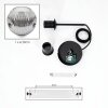 Ripoll Suspension, Boule lumineuse, Suspension Clair, Fumé, 1 lumière
