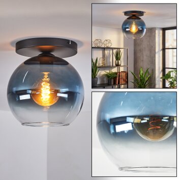 Koyoto Plafonnier, Boule lumineuse 25 cm Bleu, Clair, 1 lumière