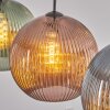 Koyoto Suspension, Boule lumineuse, Suspension 30 cm Bleu, Vert, Cuivré, 3 lumières