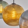 Koyoto Suspension, Boule lumineuse, Suspension 30 cm Bleu, Or, Vert, 3 lumières