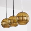 Koyoto Suspension, Boule lumineuse, Suspension 30 cm Or, 3 lumières