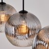 Ripoll Suspension, Boule lumineuse, Suspension Clair, Fumé, 4 lumières