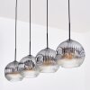 Ripoll Suspension, Boule lumineuse, Suspension Clair, Fumé, 4 lumières