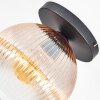 Koyoto Plafonnier, Boule lumineuse 25 cm Ambre, Clair, 1 lumière