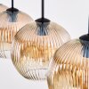 Ripoll Suspension, Boule lumineuse, Suspension Ambre, Clair, 4 lumières