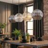 Ripoll Suspension, Boule lumineuse, Suspension Ambre, Clair, Fumé, 4 lumières
