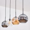 Ripoll Suspension, Boule lumineuse, Suspension Ambre, Clair, Fumé, 4 lumières