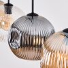 Ripoll Suspension, Boule lumineuse, Suspension Ambre, Clair, Fumé, 4 lumières