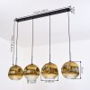 Ripoll Suspension, Boule lumineuse, Suspension Or, Clair, 4 lumières