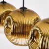 Ripoll Suspension, Boule lumineuse, Suspension Or, Clair, 4 lumières