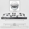Ripoll Suspension, Boule lumineuse, Suspension Clair, Fumé, 4 lumières