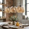 Ripoll Suspension, Boule lumineuse, Suspension Ambre, 3 lumières