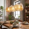 Ripoll Suspension, Boule lumineuse, Suspension Ambre, 3 lumières