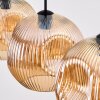 Ripoll Suspension, Boule lumineuse, Suspension Ambre, 3 lumières