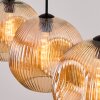 Ripoll Suspension, Boule lumineuse, Suspension Ambre, 3 lumières