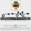 Ripoll Suspension, Boule lumineuse, Suspension Or, 3 lumières