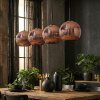 Ripoll Suspension, Boule lumineuse, Suspension Cuivré, 4 lumières