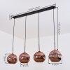 Ripoll Suspension, Boule lumineuse, Suspension Cuivré, 4 lumières