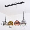 Ripoll Suspension, Boule lumineuse, Suspension Chrome, Or, Clair, Cuivré, Fumé, 4 lumières