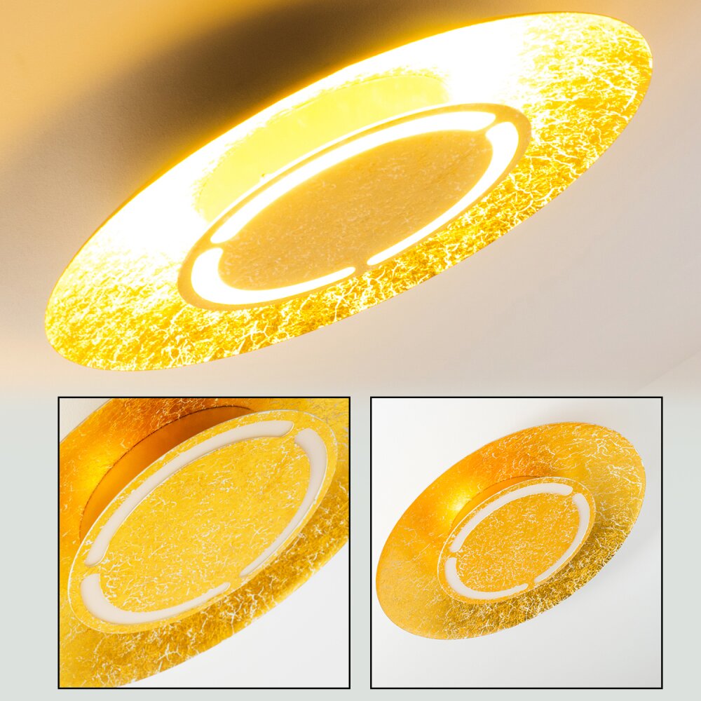 Plafonnier Mala LED Or, 1 lumière main product photo