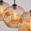 Ripoll Suspension, Boule lumineuse, Suspension Ambre, 4 lumières