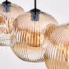 Ripoll Suspension, Boule lumineuse, Suspension Ambre, Clair, 4 lumières