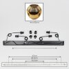 Ripoll Suspension, Boule lumineuse, Suspension Or, 4 lumières