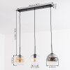 Koyoto Suspension, Boule lumineuse, Suspension Ambre, Clair, Fumé, 3 lumières