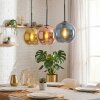 Koyoto Suspension, Boule lumineuse, Suspension Bleu, Or, Cuivré, 3 lumières