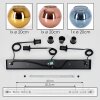 Koyoto Suspension, Boule lumineuse, Suspension Bleu, Or, Cuivré, 3 lumières