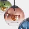 Koyoto Suspension, Boule lumineuse, Suspension Bleu, Vert, Clair, Cuivré, 3 lumières