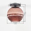 Koyoto Plafonnier, Boule lumineuse 30 cm Cuivré, 1 lumière