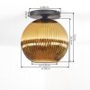 Koyoto Plafonnier, Boule lumineuse 30 cm Or, 1 lumière