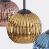 Koyoto Suspension, Boule lumineuse, Suspension Bleu, Or, Cuivré, 3 lumières