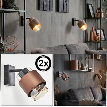 Traak Applique murale, Spot mural Noir, 1 lumière