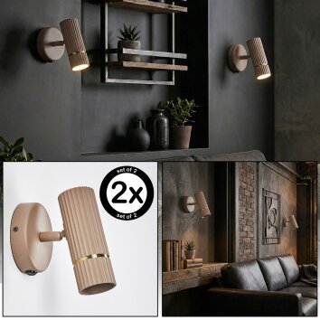 Wolar Applique murale, Spot mural LED Sable, 1 lumière