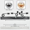 Ripoll Suspension, Boule lumineuse, Suspension Ambre, Clair, Fumé, 3 lumières