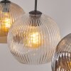 Ripoll Suspension, Boule lumineuse, Suspension Ambre, Clair, Fumé, 3 lumières
