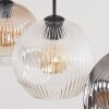 Ripoll Suspension, Boule lumineuse, Suspension Ambre, Clair, Fumé, 3 lumières