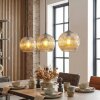 Ripoll Suspension, Boule lumineuse, Suspension Ambre, 3 lumières