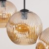 Ripoll Suspension, Boule lumineuse, Suspension Ambre, 3 lumières