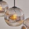 Ripoll Suspension, Boule lumineuse, Suspension Chrome, Clair, Fumé, 3 lumières